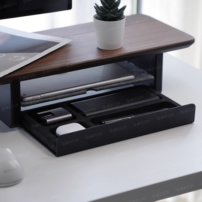 Desk Setup Accessories - حامل شاشة، أدراج تخزين، منظم مكتب