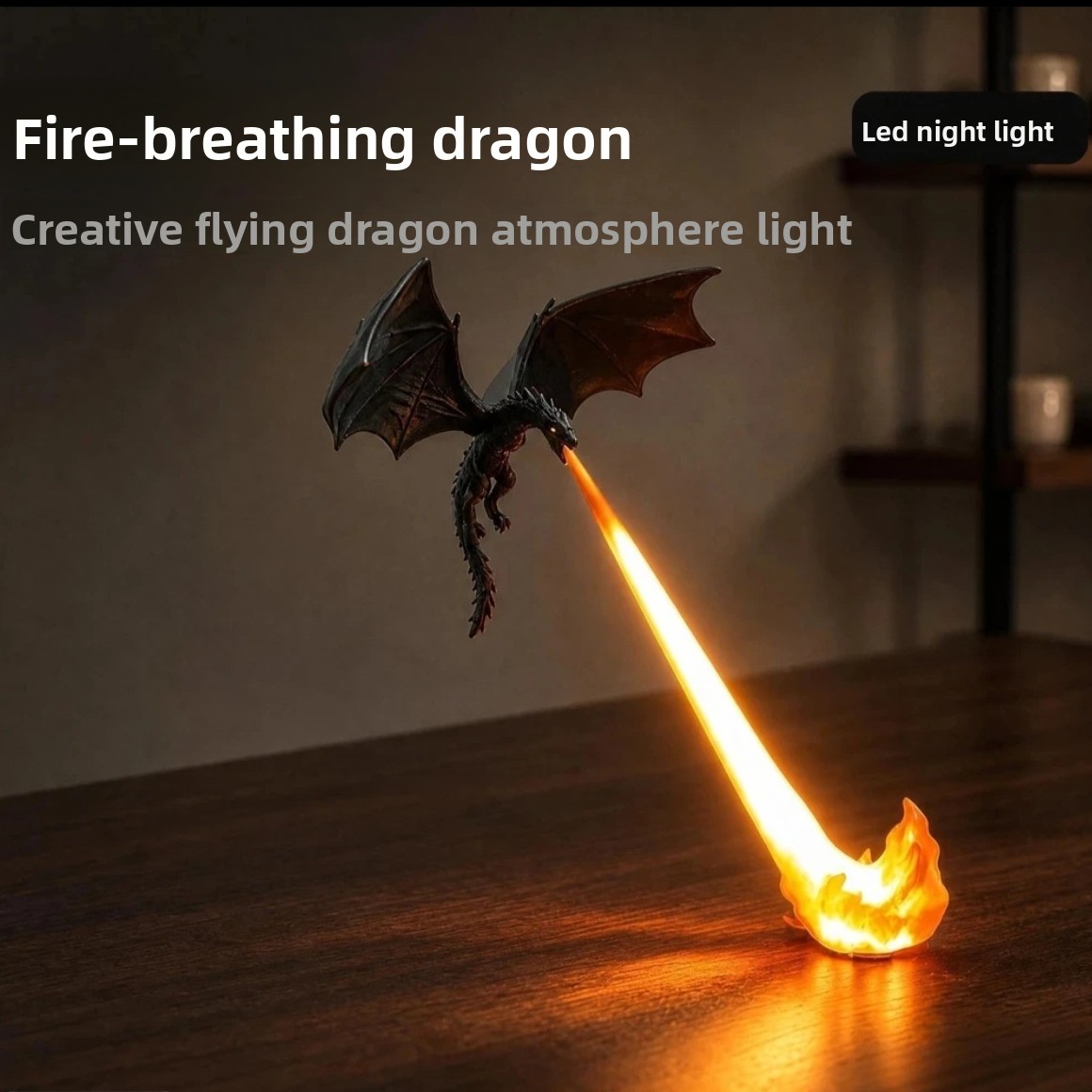 Led Desk Light Usb - ضوء ليلي LED على شكل تنين