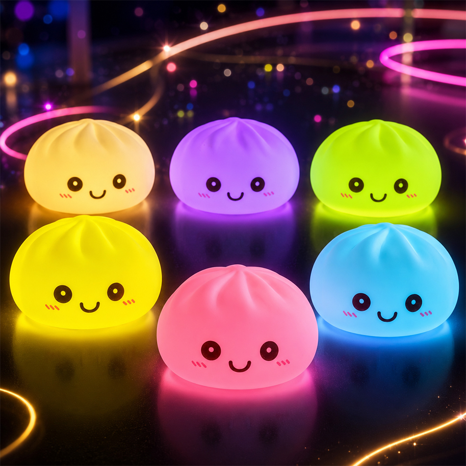 Desk Setup Kawaii - أضواء ليلية جديدة على شكل زلابية