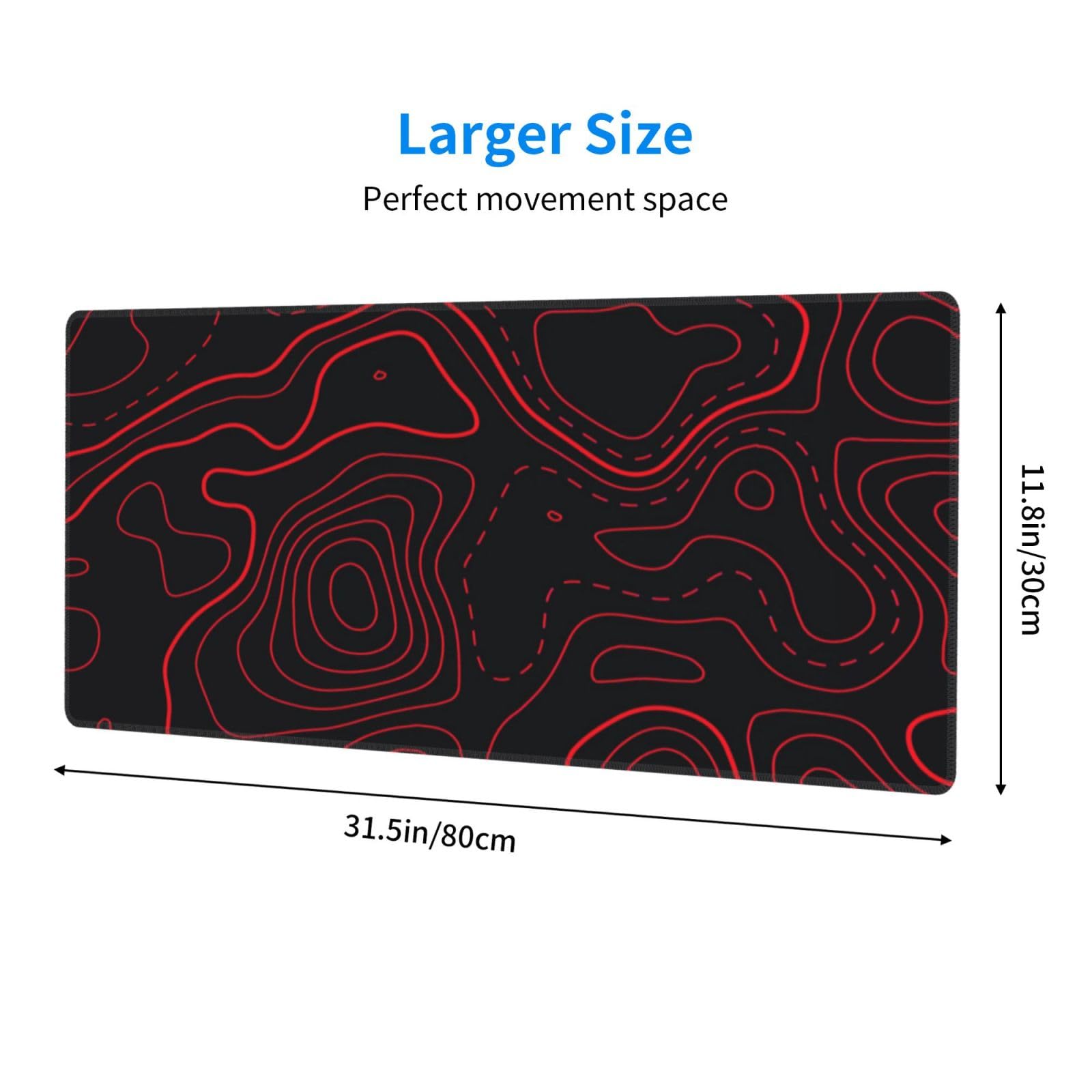 لوحة ماوس ألعاب توبوغرافيك بال - مراجعة Desk Setup Red وسعره