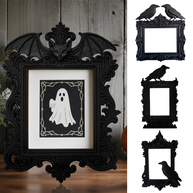 زينة HaLLoween الغراب الخفافيش - مراجعة Desk Setup Photo وسعره