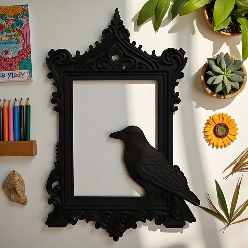 زينة HaLLoween الغراب الخفافيش - مراجعة Desk Setup Photo وسعره