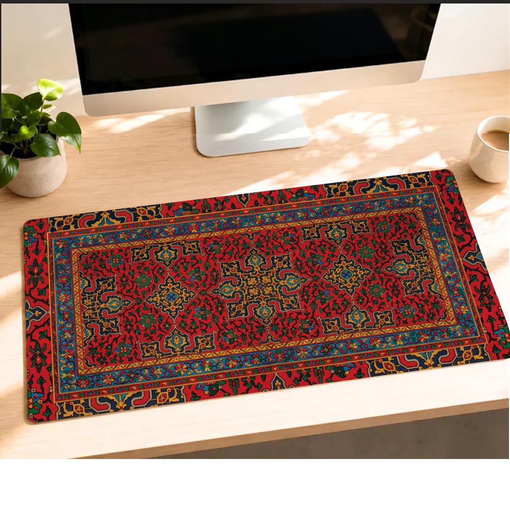 سجادة فأرة حمراء بتصميم السجاد - مراجعة Desk Setup Red وسعره