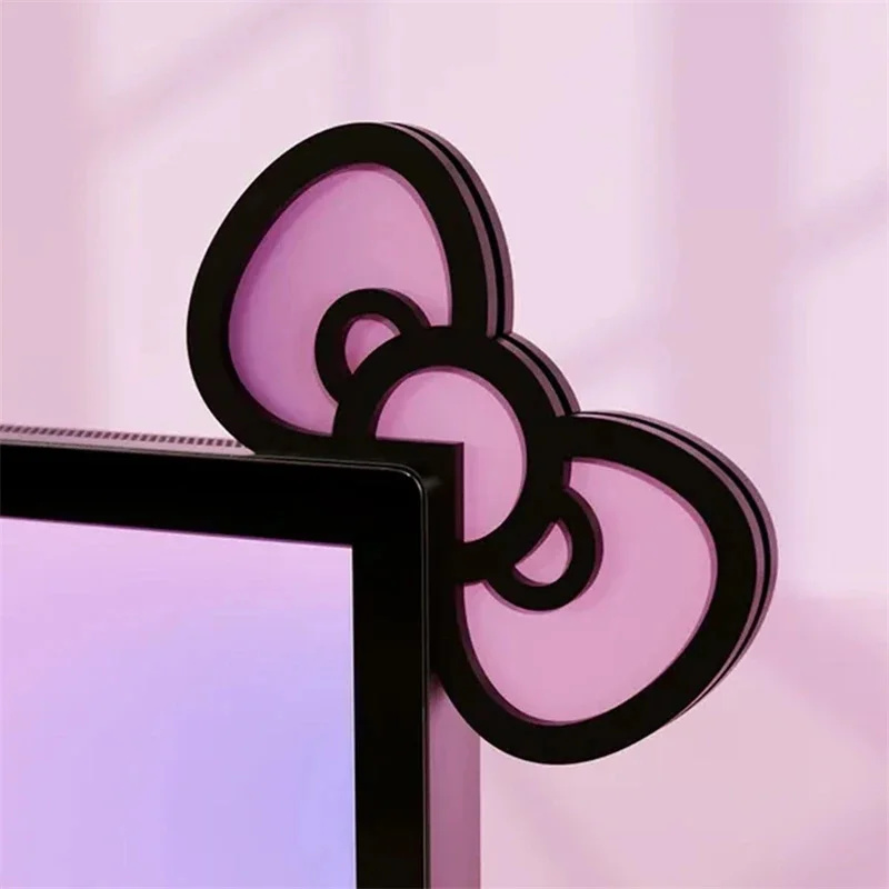 Kawaii الوردي الاكريليك القوس  - مراجعة Desk Setup Accessories وسعره