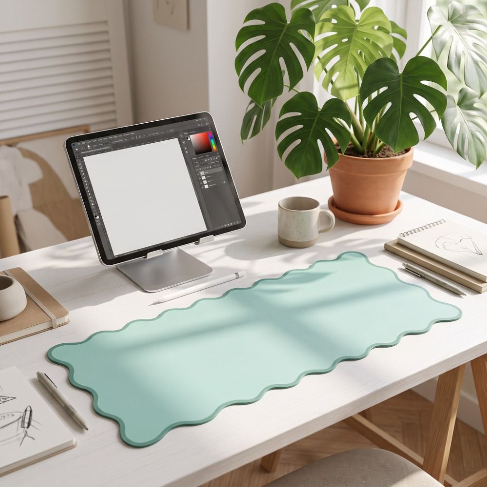 وسادة مكتب من الجلد الصناعي ال - مراجعة Desk Pad Leather Large وسعره
