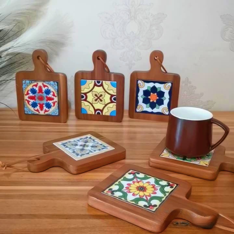 الصلبة الخشب زهرة الطوب وعاء ا - مراجعة Desk Setup Retro وسعره