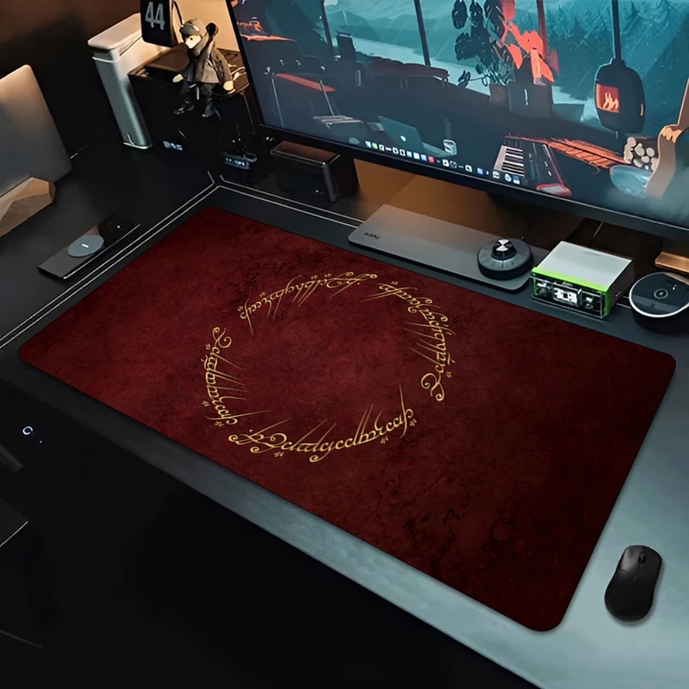 لوحة ماوس كبيرة للألعاب بنمط ذ - مراجعة Desk Setup Red وسعره