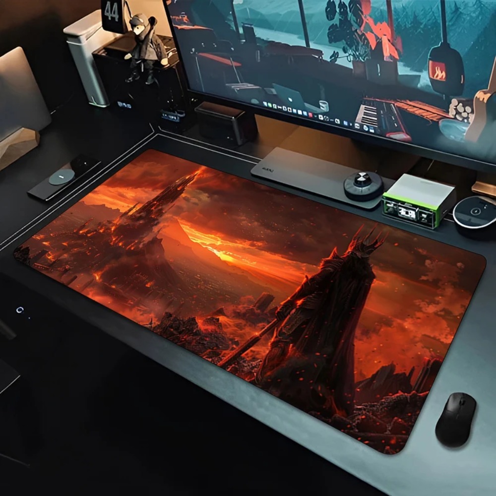 لوحة ماوس كبيرة للألعاب بنمط ذ - مراجعة Desk Setup Red وسعره