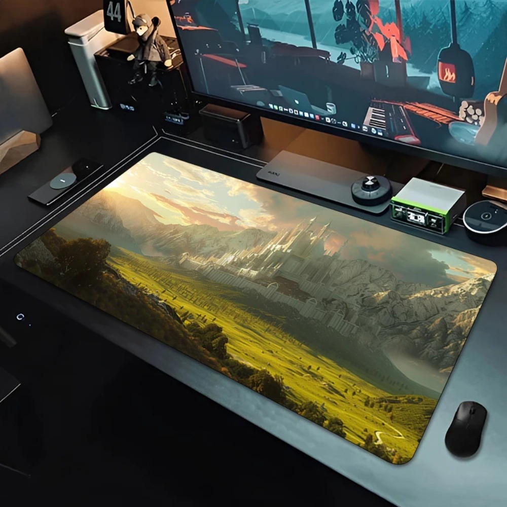 لوحة ماوس كبيرة للألعاب بنمط ذ - مراجعة Desk Setup Red وسعره