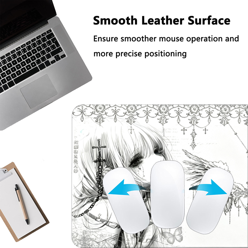 لوحة ماوس جلدية سوداء وبيضاء ب - مراجعة Desk Setup Carpet وسعره