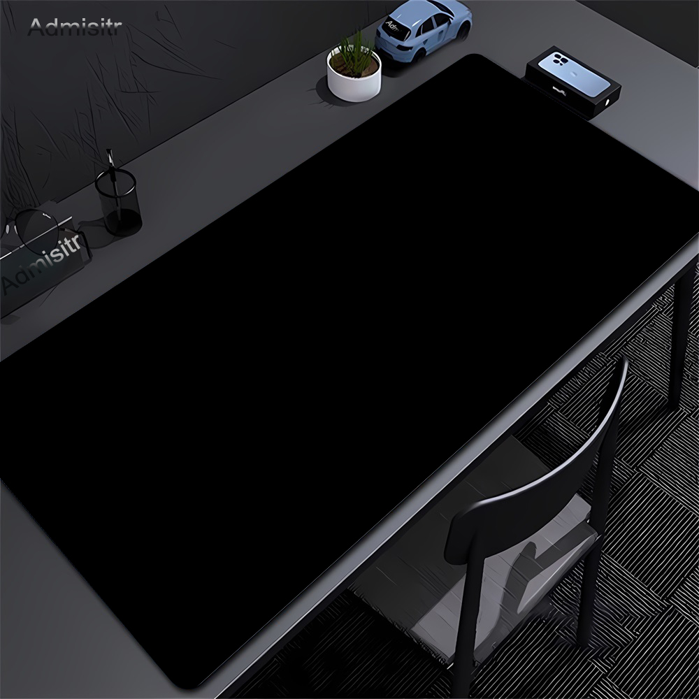 لوحة ماوس سوداء كبيرة بلون واح - مراجعة Desk Pad Leather Large وسعره