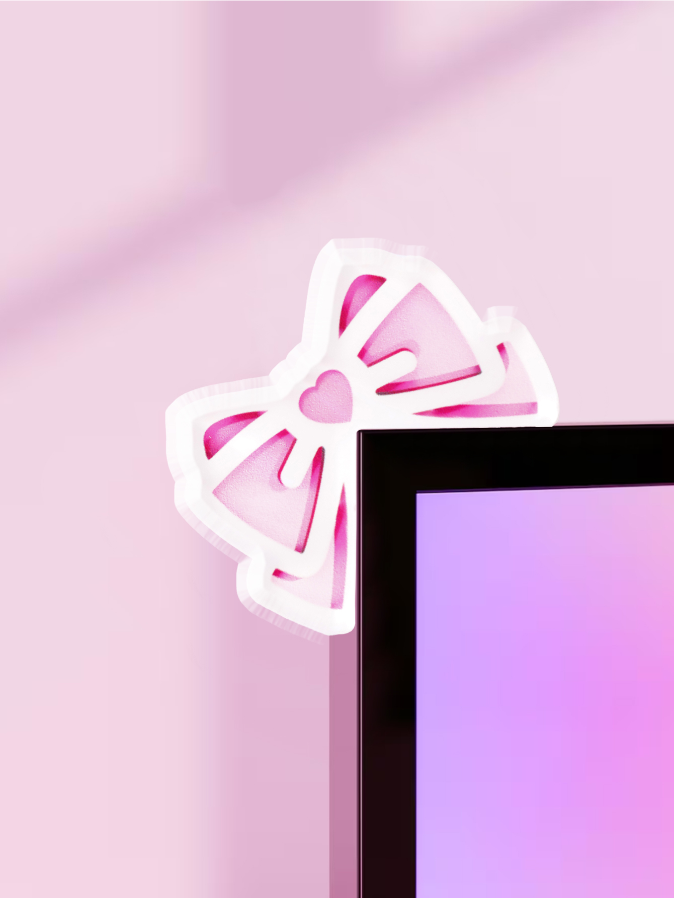 Kawaii القوس رصد ديكور الوردي  - مراجعة Desk Setup Accessories وسعره