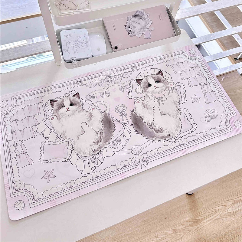 الجلود الجدول حصيرة دوول القط  - مراجعة Desk Pad Leather Large وسعره