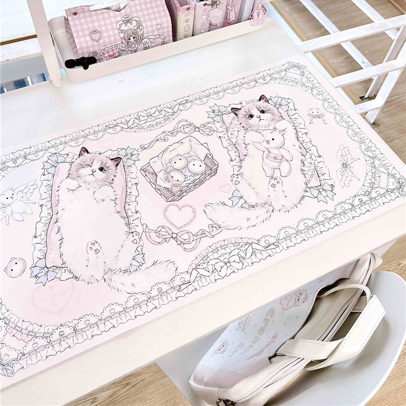 الجلود الجدول حصيرة دوول القط  - مراجعة Desk Pad Leather Large وسعره