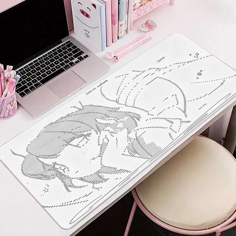 لوحة ماوس جلدية كبيرة بتصميم أ - مراجعة Desk Setup Kawaii وسعره